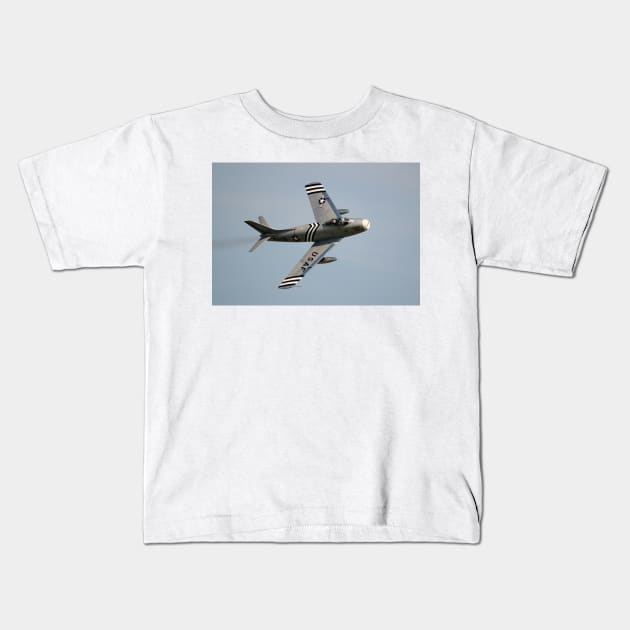F-86 Sabre Kids T-Shirt by Nigdaw